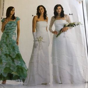 Wedding dress pattern by Burda.